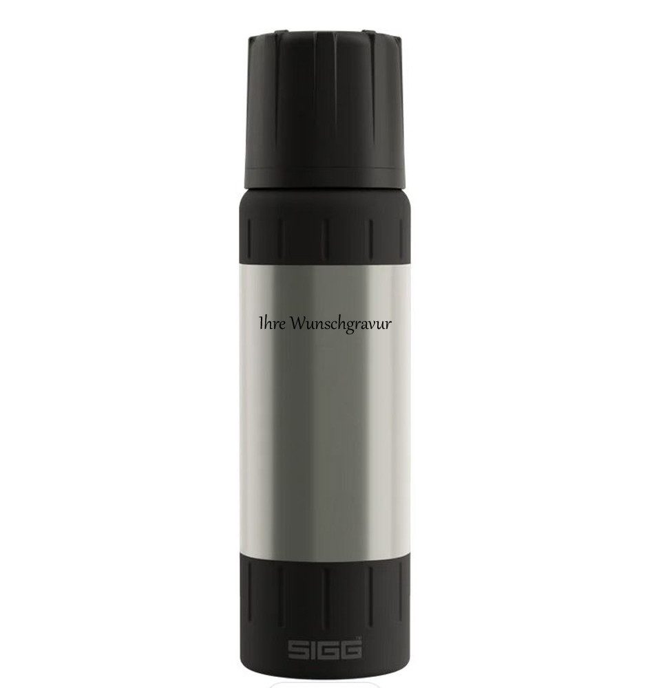 Sigg Isolierflasche Sigg Thermo Trinkflasche Alpine Star 0,75 L, mit Ihrer persönlichen Wunschgravur
