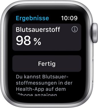 Apple Nike Series 6 GPS + Cellular, Aluminiumgehäuse mit Nike Sportarmband 40mm Watch (Watch OS), inkl. Ladestation (magnetisches Ladekabel)