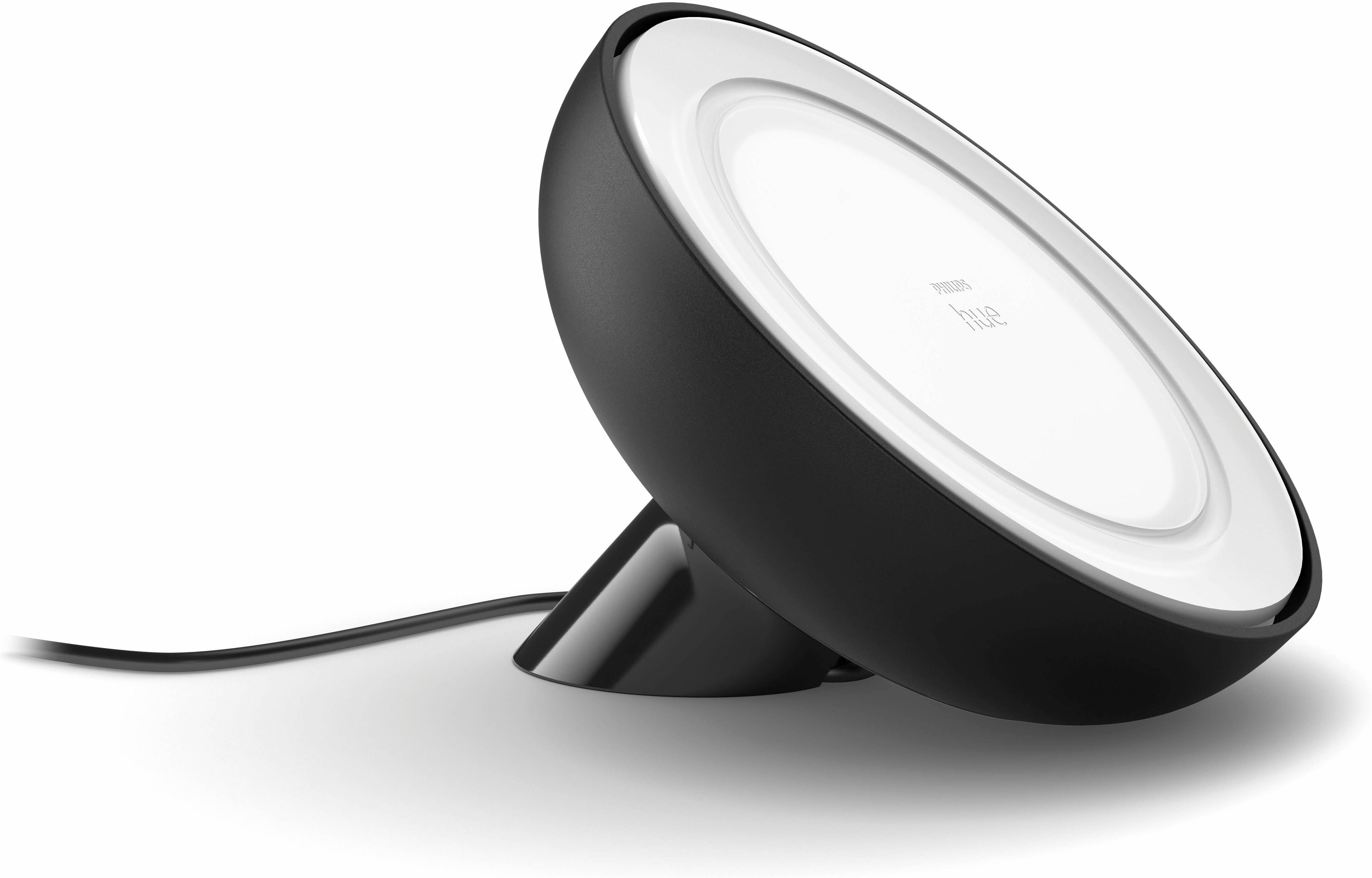 Philips Hue LED Tischleuchte White & Color Ambiance Bloom schwarz, Abschaltautomatik, Bluetooth, CCT - über Fernbedienung, Dimmfunktion, Einschlafhilfe, Farbste – Bild 3 von 5