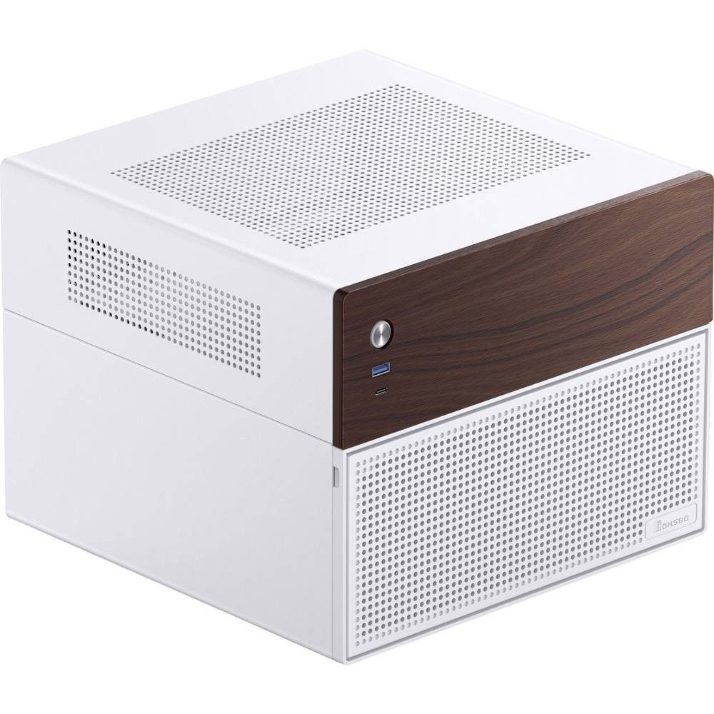 Jonsbo PC-Gehäuse N4 Micro-ATX-Gehäuse für DIY NAS, Micro-ATX N4 WHITE