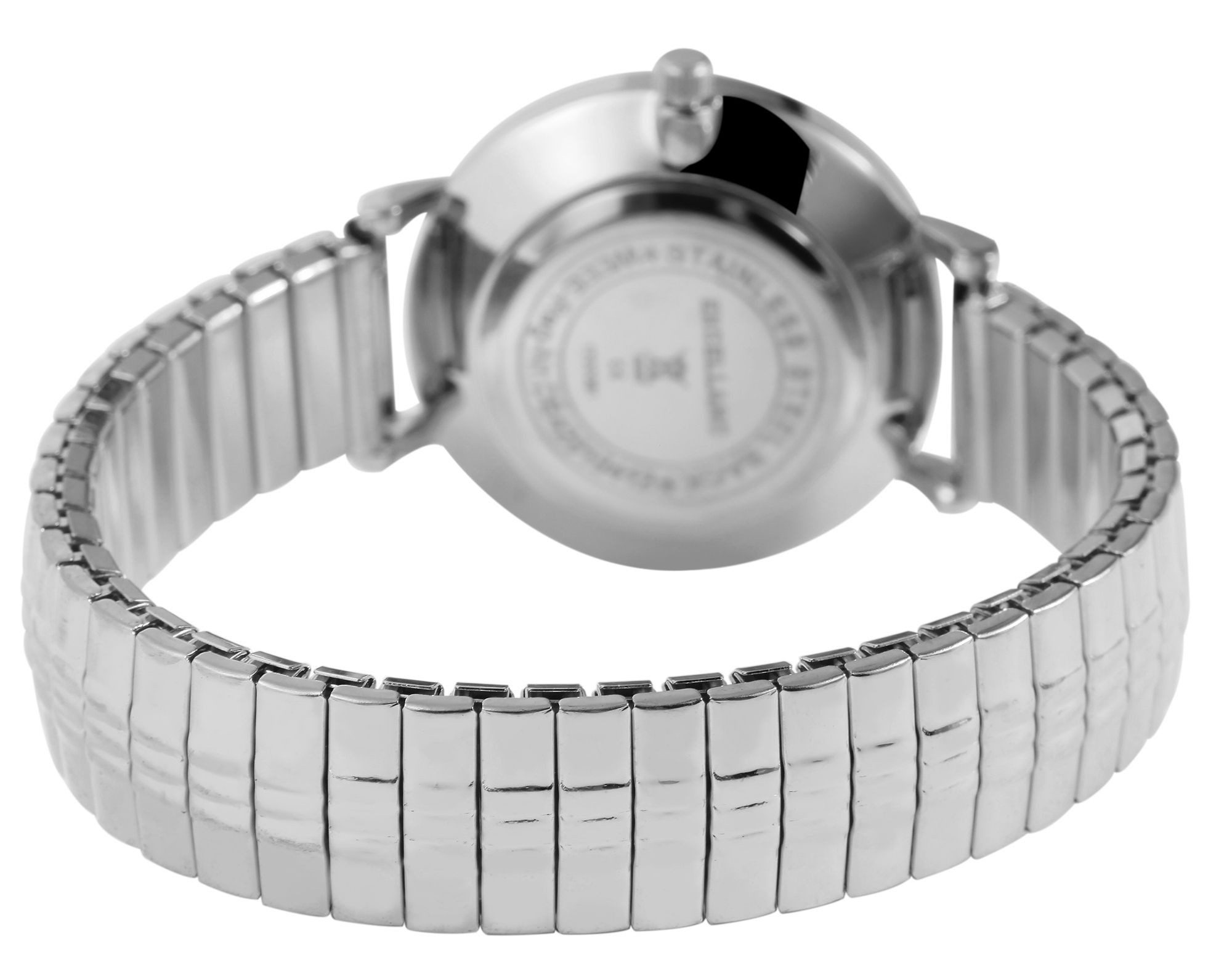 EXCELLANC Quarzuhr Emily - Zugband - Flexbanduhr Analog Quarz, (1-tlg), Damenuhr Edelstahl – Bild 3 von 4