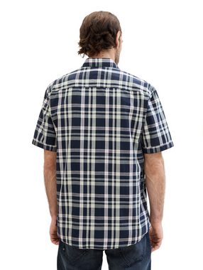 TOM TAILOR Kurzarmshirt checked slubyarn shirt