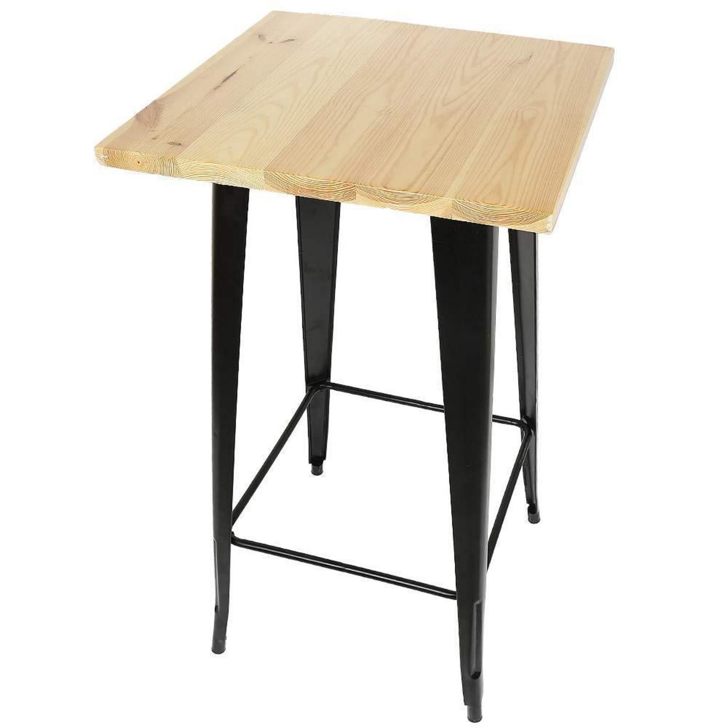 LuxusKollektion Stehtisch Bartisch Nussbaum Holzoptik 60x60x110cm (1-St)