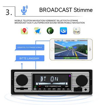 Hikity 1DIN Integrierte Stereo Fernbedienung Digital Bluetooth MP3 Autoradio (FM Radio, AUX-Audio Unterstützung von Fernbedienungen)