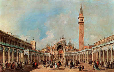 Kunstdruck La Fera della sensa i Piazza San Marco Francesco Guardi Venedig H A3 0, (1 St)