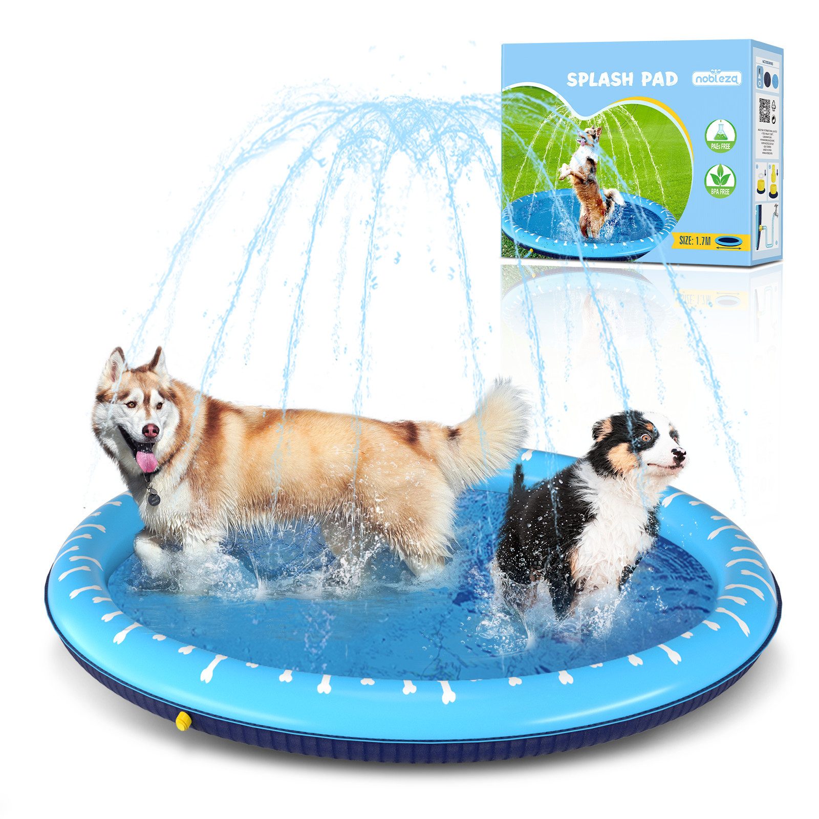 Hundematte Hundepool, Planschbecken für Große & Kleine Hunde