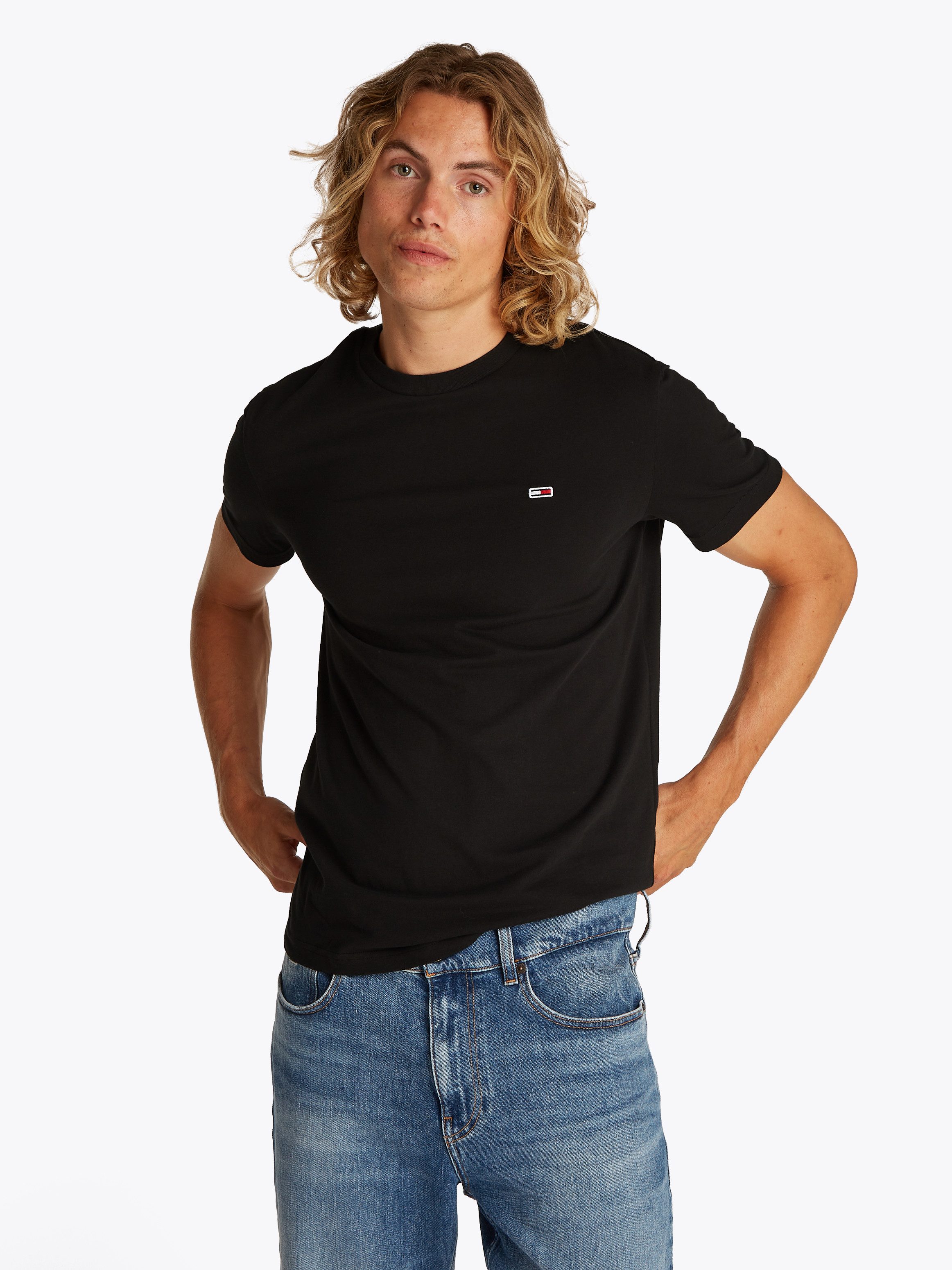 Tommy Jeans Rundhalsshirt TJM XSLIM 2PACK JERSEY TEE EXT (Packung, 2er-Pack günstig online kaufen