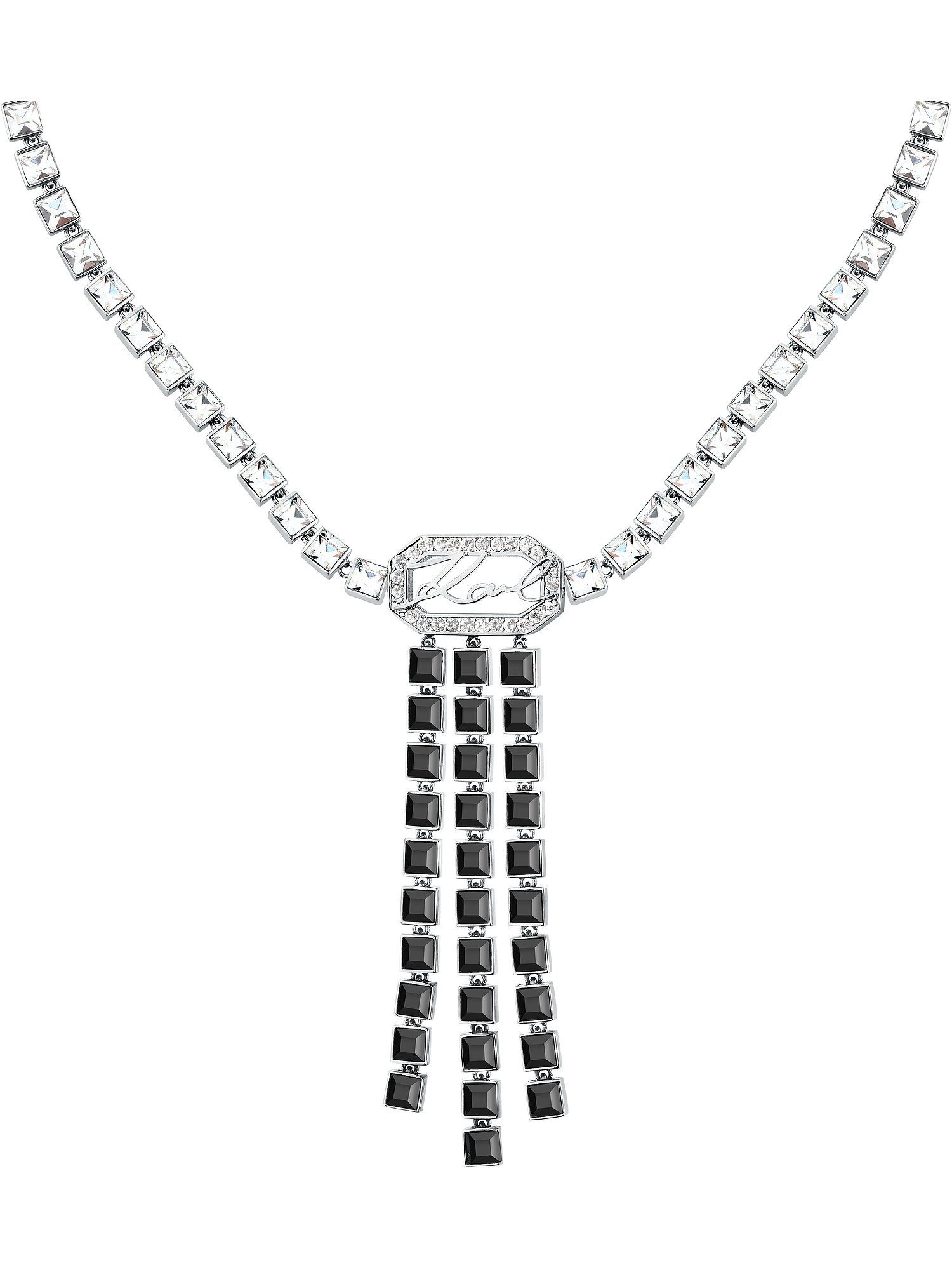 KARL LAGERFELD Collier Karl Lagerfeld Damen-Kette Edelstahl 25 Kristall