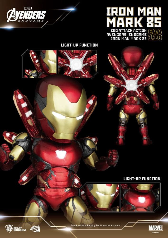 Beast Kingdom Toys Actionfigur AVENGERS ENDGAME EAA-110 IRON MAN MK85 ACTIONFIGUR