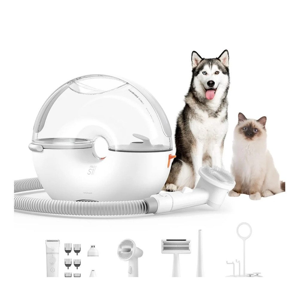 Neakasa Tierhaarentferner S1 Pro 8-in-1 Pet Grooming, Sauger für Hunde und Katzen