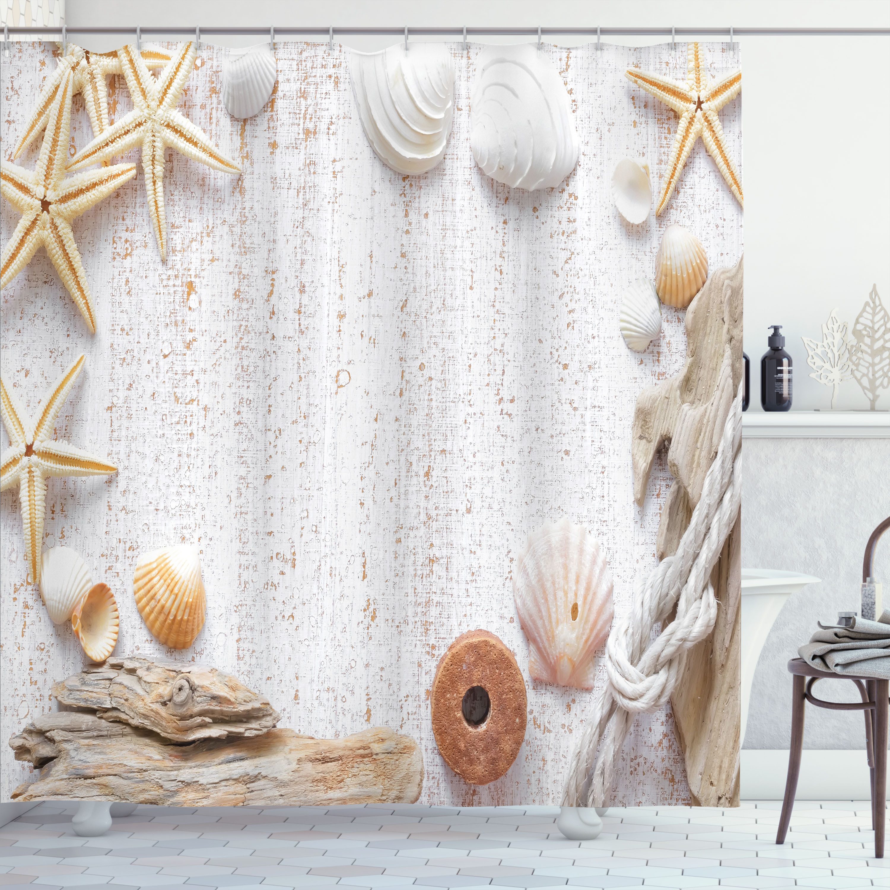 Abakuhaus Duschvorhang Moderner Digitaldruck mit 12 Haken auf Stoff Wasser günstig online kaufen