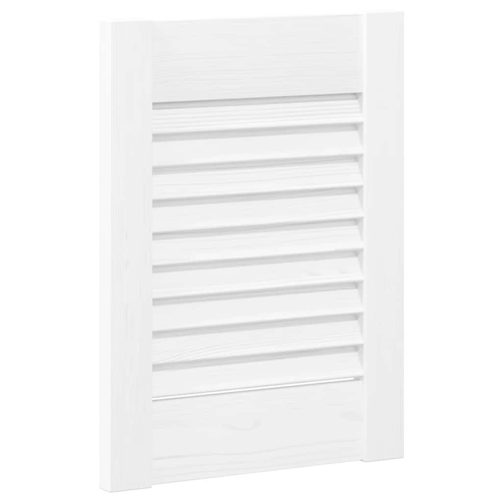 vidaXL Schranktür Schranktür Lamellen-Design Weiß 39,5x29,5 cm (1 St)