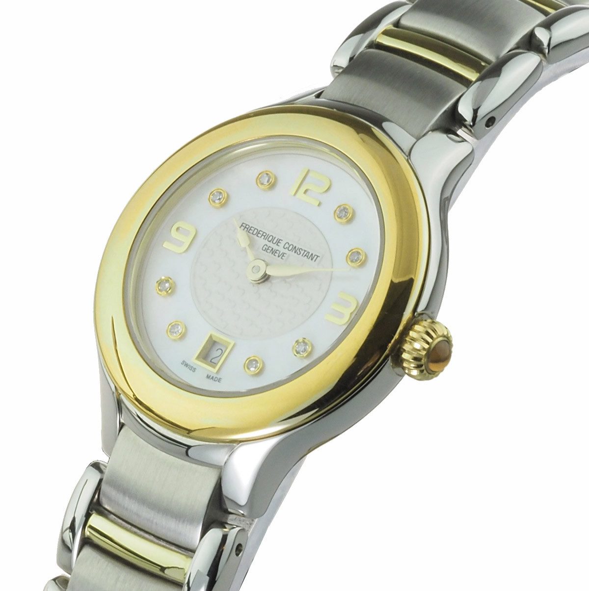 Frederique Constant Schweizer Uhr FC-220WAD2ER3B Damen Uhr Ø 31 mm Delight Diamond Delight, mit 8 Diamanten