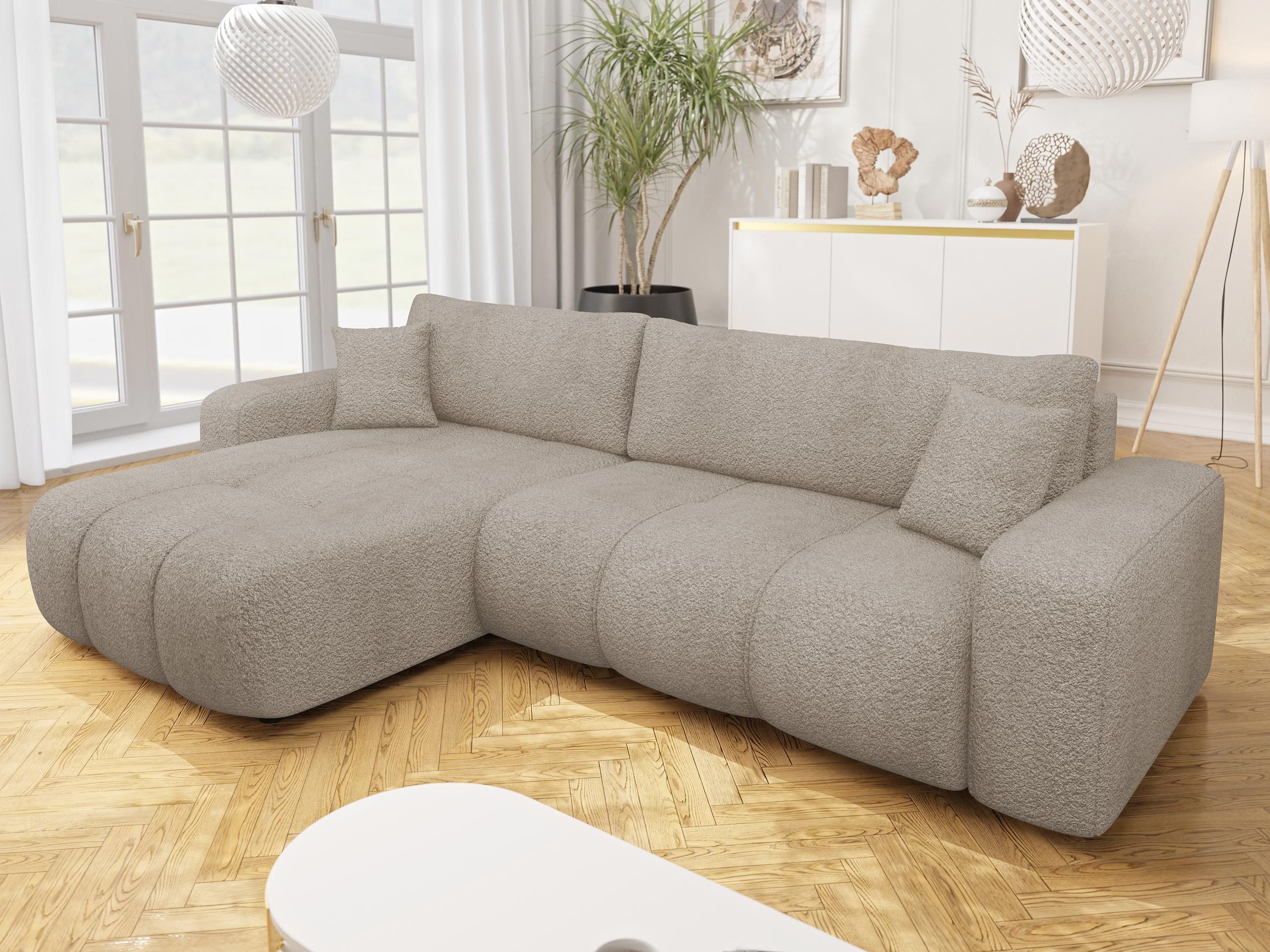 MIRJAN24 Ecksofa Fetrinu Maxi Boucle, mit günstig online kaufen