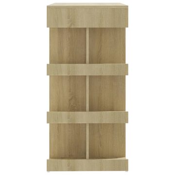 furnicato Esstisch Bartisch mit Regal Sonoma-Eiche 100x50x101,5 cm Holzwerkstoff