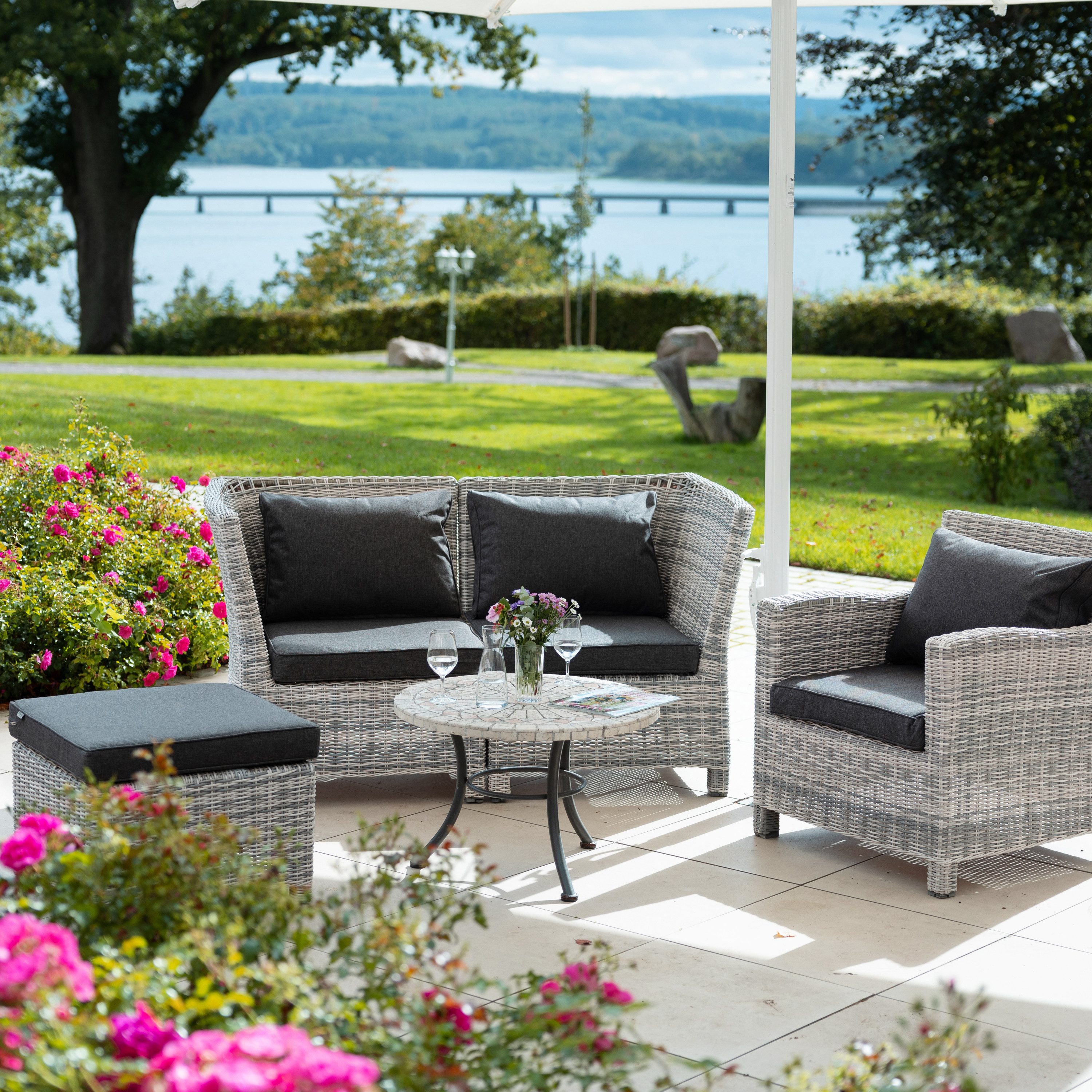 Herlag Stuhlkissen Sunny, Outdoor Loungekissen Gartenlounge günstig online kaufen