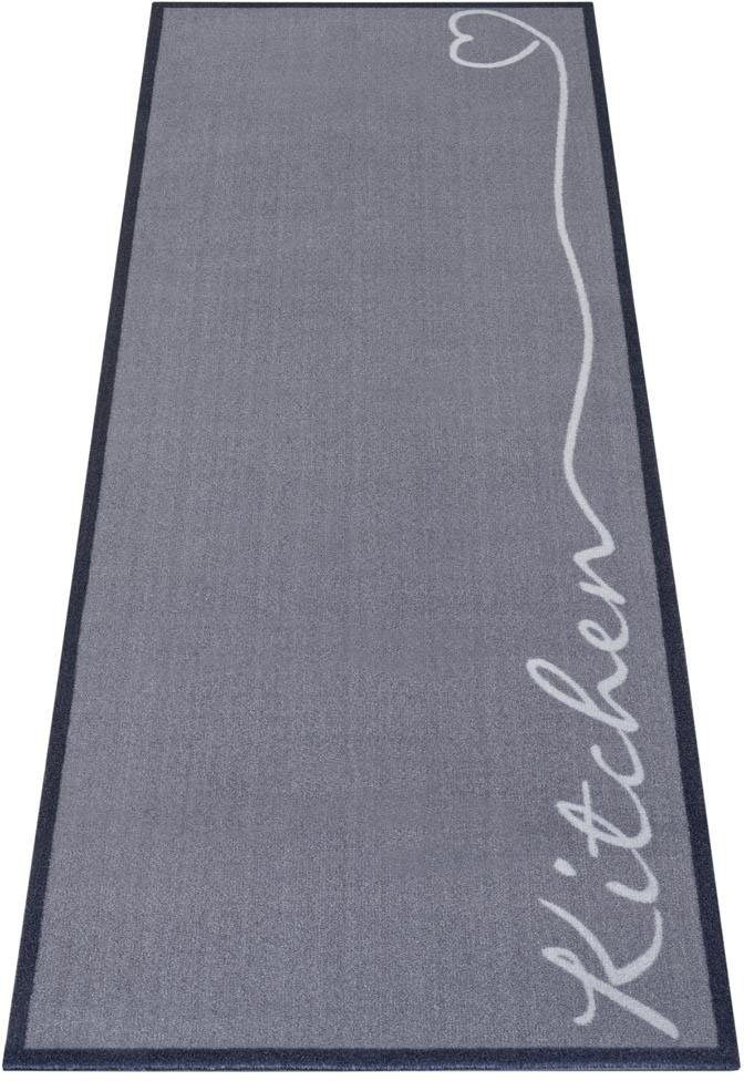 HANSE Home Küchenläufer Kitchen Herz, rechteckig, Höhe: 5 mm, Läufer, Rutschfest, Küchenteppich, Küche, Teppich, Pflegeleicht