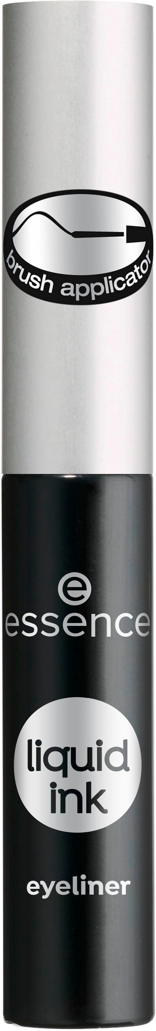 Essence Eyeliner liquid ink eyeliner, 3-tlg., mit feinem Pinsel-Applikator