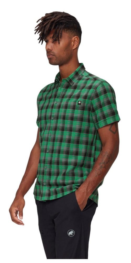 Mammut Outdoorhemd Wanderhemd Trovat Summer Kurzarm (Baumwolle-Mischung) strata