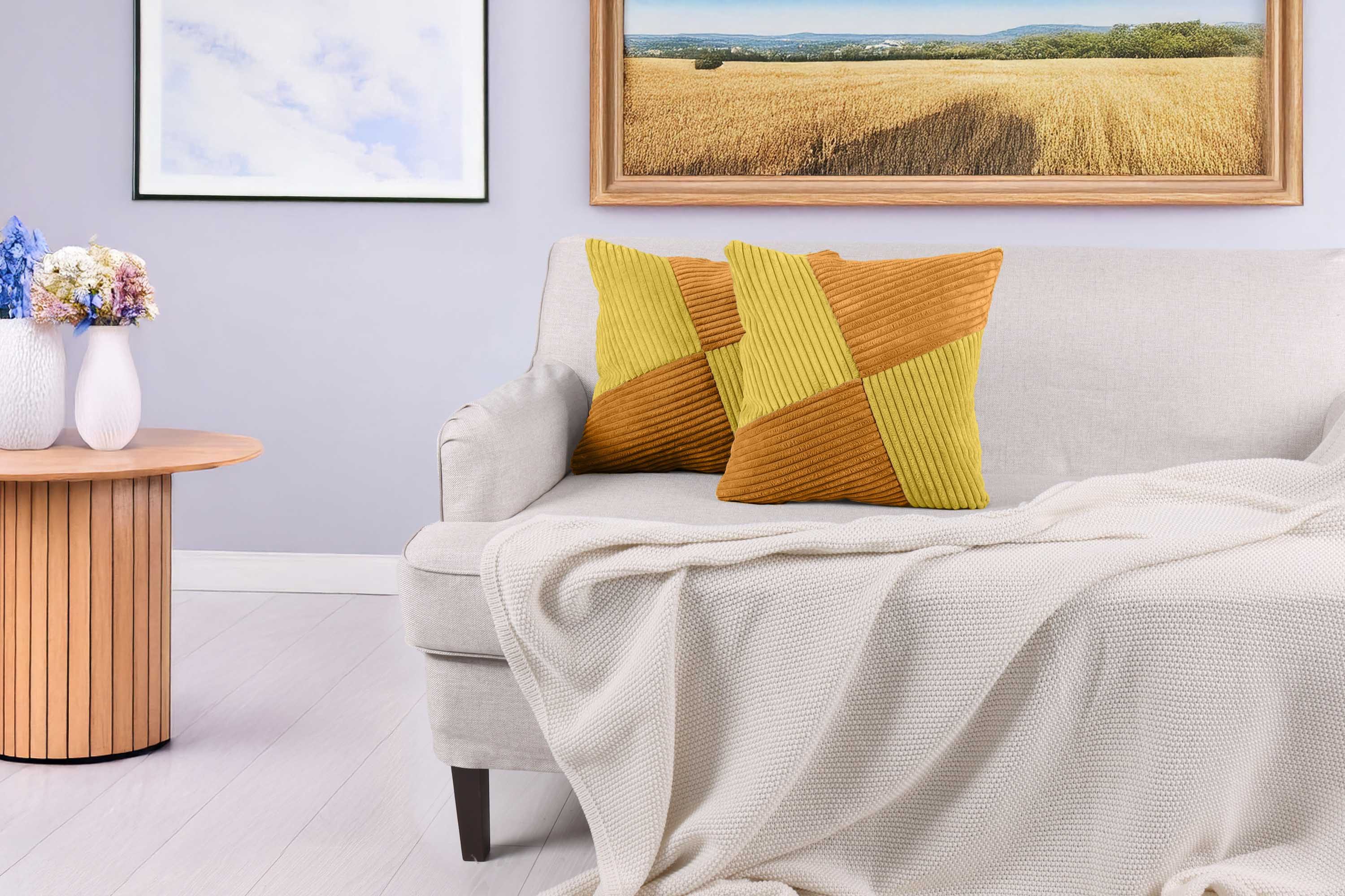 Amilian Dekokissen mit Füllung und Bezug - 2er Set - Zierkissen; Sofakissen - 40x40 cm, (2 Stück), Dekokissen mit Inlett - Couchkissen mit Kissenfüllung