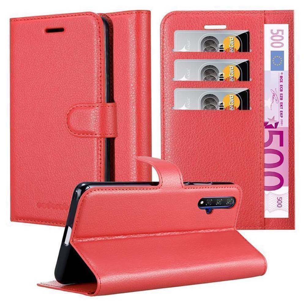 Cadorabo Handyhülle für Honor 20 / 20S / Huawei NOVA 5T Hülle Honor 20 / 20S / Huawei NOVA 5T, Hülle Schutzhülle mit Standfunktion, Kartenfach und Magnetverschluss