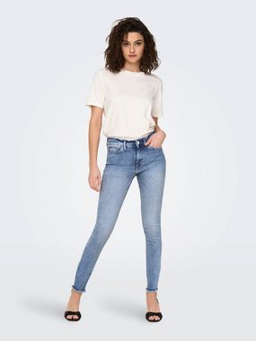 ONLY Skinny-fit-Jeans ONLBLUSH MID SK ANK RAW DNM REA694
