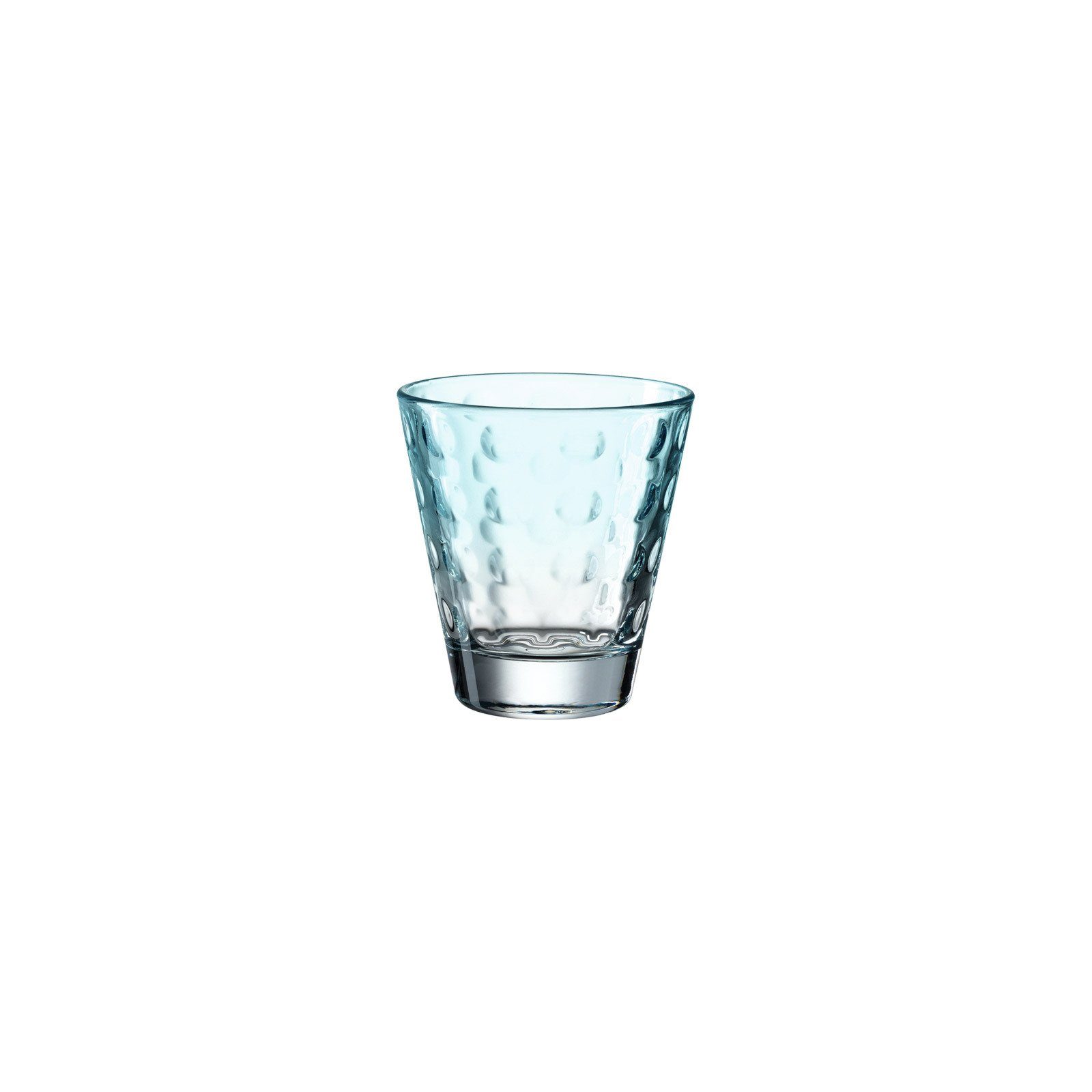 LEONARDO Glas Optic Trinkgläser 6er Set, 215 ml mint Glas