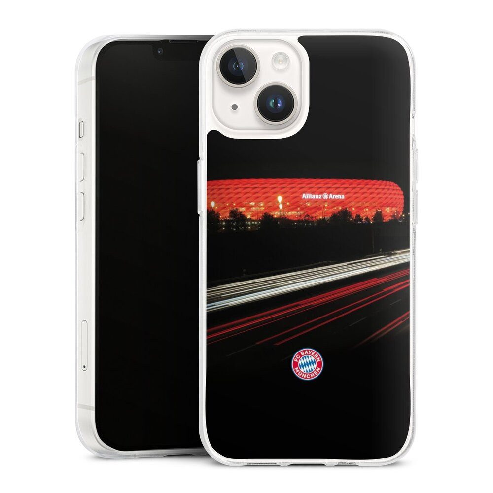DeinDesign Handyhülle FC Bayern München FCB Stadion FC Bayern München Allianz Arena, Apple iPhone 14 Silikon Hülle Bumper Case Handy Schutzhülle