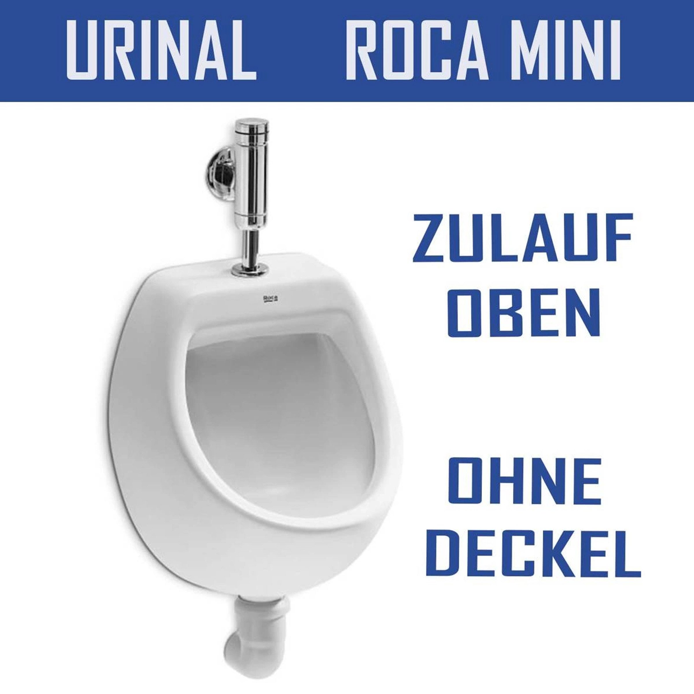 Roca Urinal ROCA MINI Pissoir Urinal Zulauf Von Oben Keramik Weiß Modern, (1-tlg)