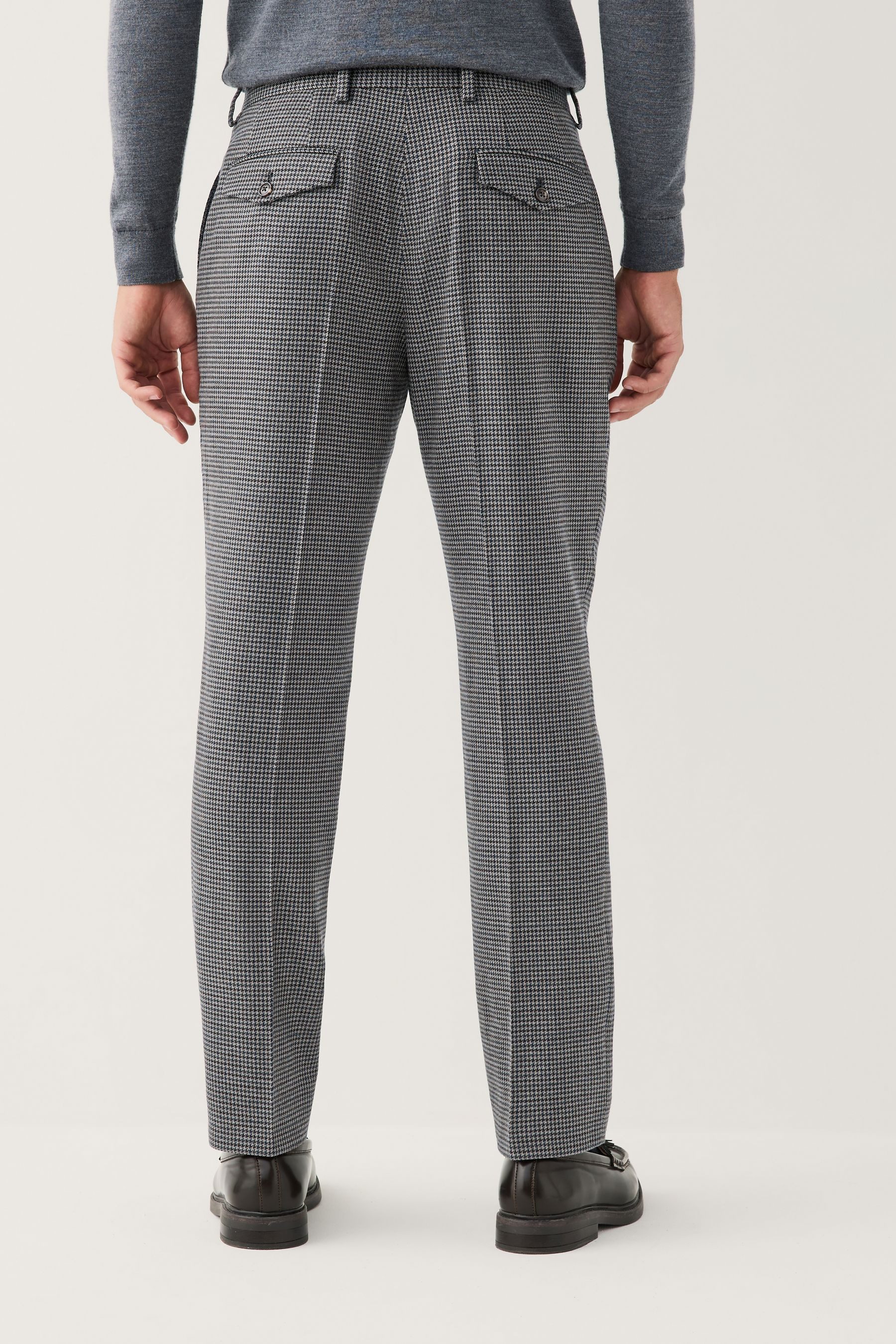 Next Anzughose Slim fit Anzughose mit Hahnentrittmuster (1-tlg)