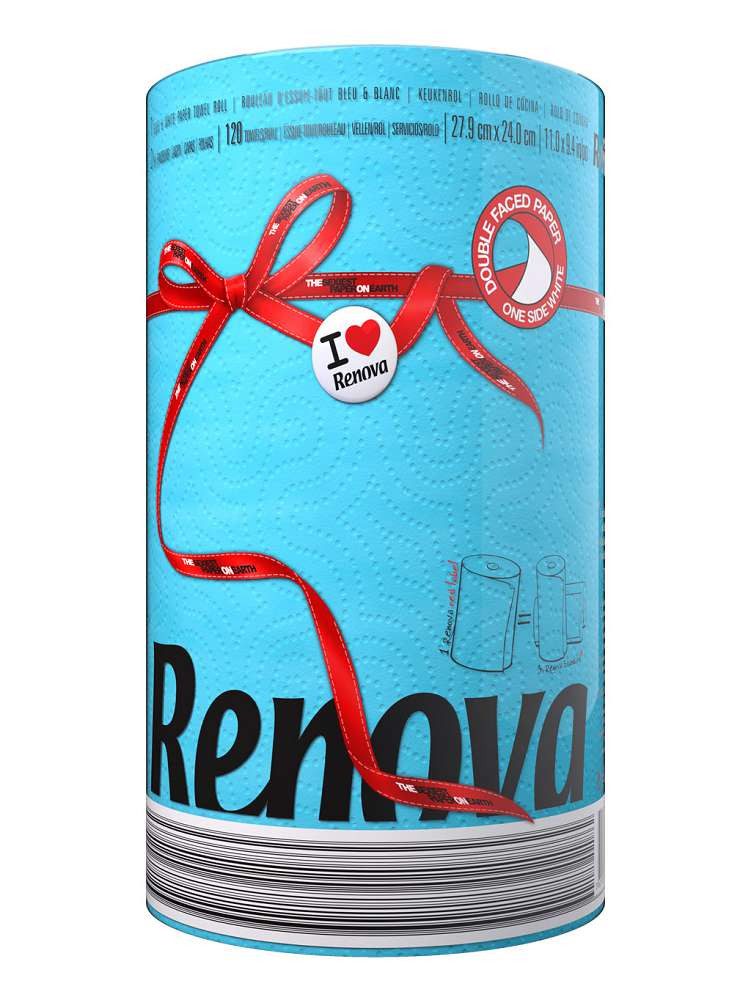 Renova Papierküchenrolle Red Label Maxi (1-St), 2-lagig, 120 Blatt