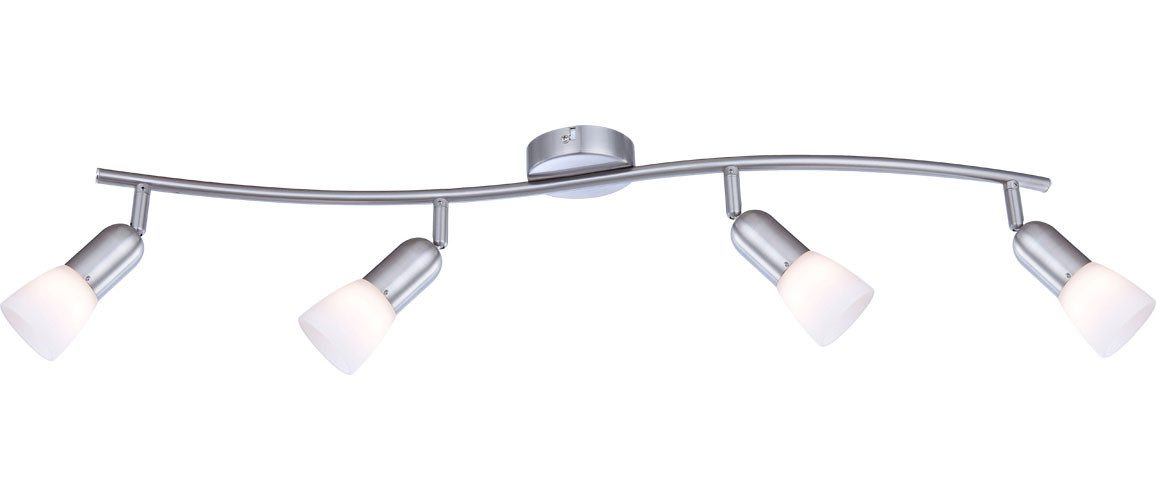 GLOBO LIGHTING Deckenstrahler CATHY, ohne Leuchtmittel, Deckenstrahler/Glas weiß/Flur/Wohnzimmer