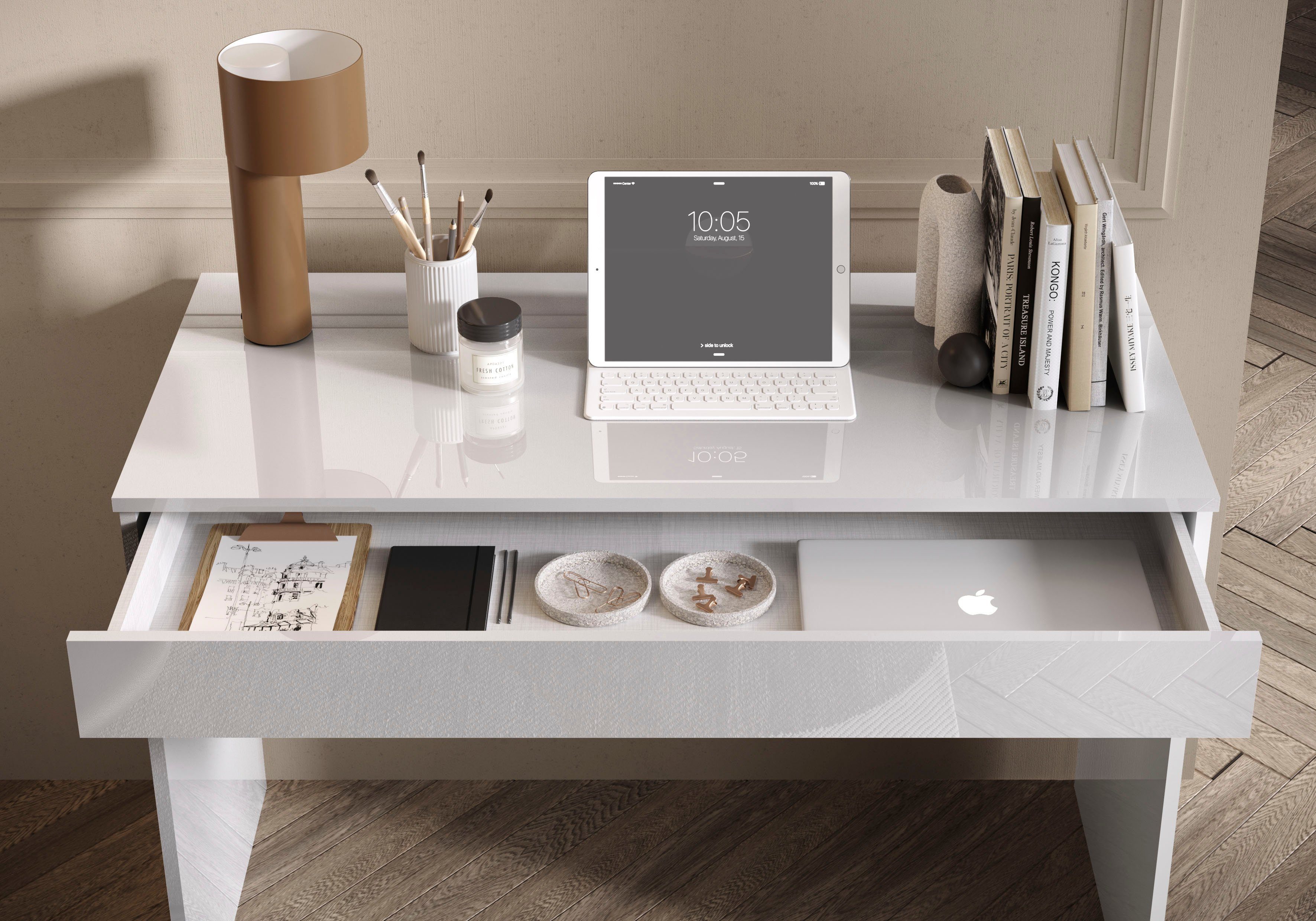 OTTO home Schreibtisch Basic, Computertisch mit 1 Schublade, Arbeitstisch, Schminktisch in versch. Farben, Breite 78 oder 110 cm