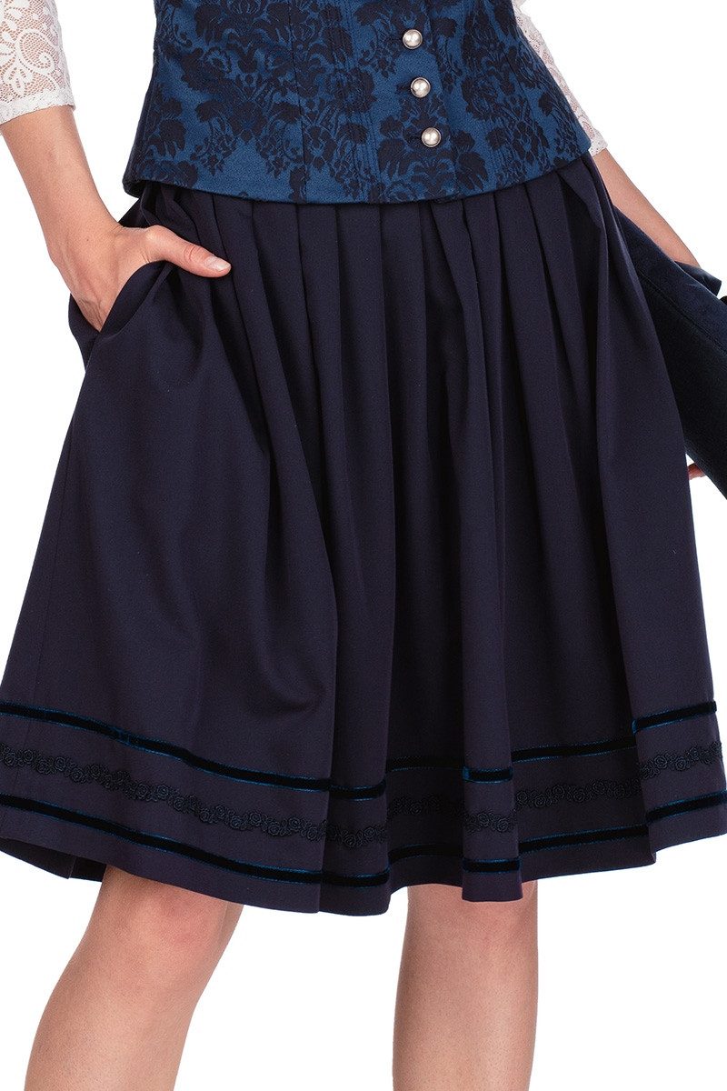 Berwin & Wolff Trachtenrock Trachtenrock - NADJANA - marine