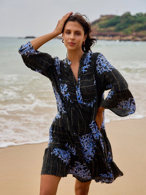ANNIS Fashion & Accessoires Tunikakleid "AYANA" (1-tlg) NEU, Viskose, Somme günstig online kaufen