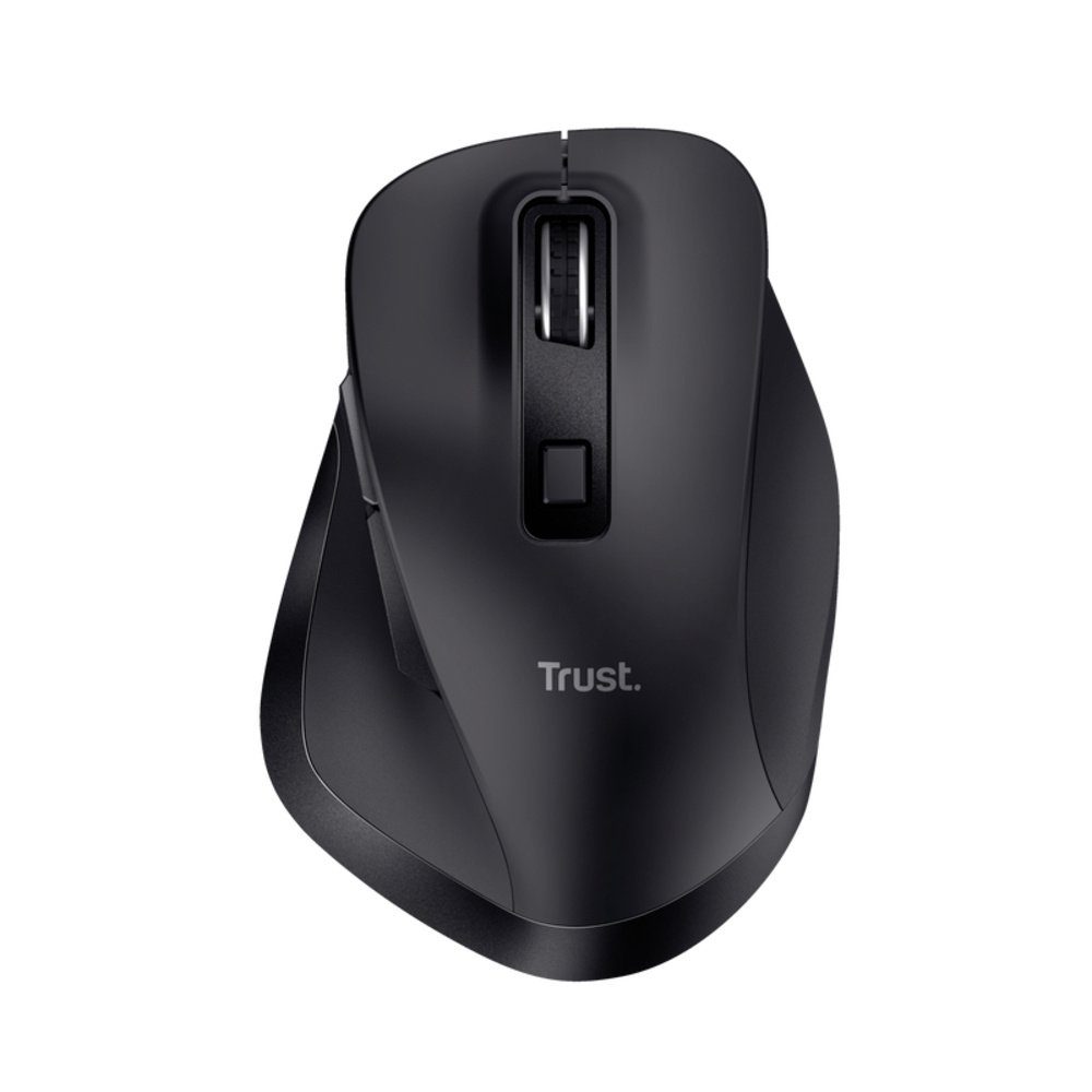 Trust FYDA Ergonomische Maus Funk Optisch Schwarz 6 Tasten 2400 dpi Mäuse