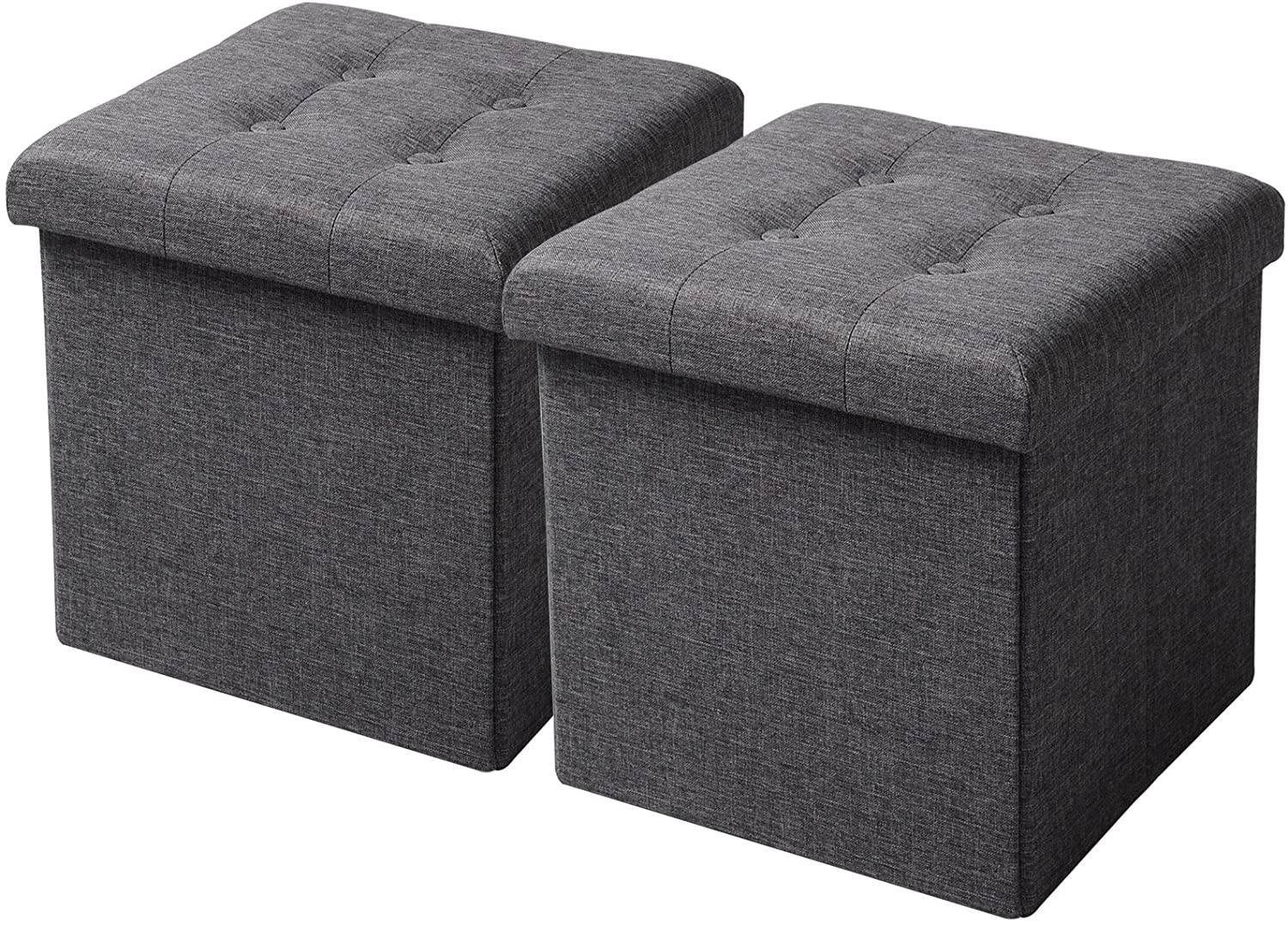 Woltu Sitzhocker (2 St), Deckel abnehmbar, Gepolstert, faltbar Truhen günstig online kaufen