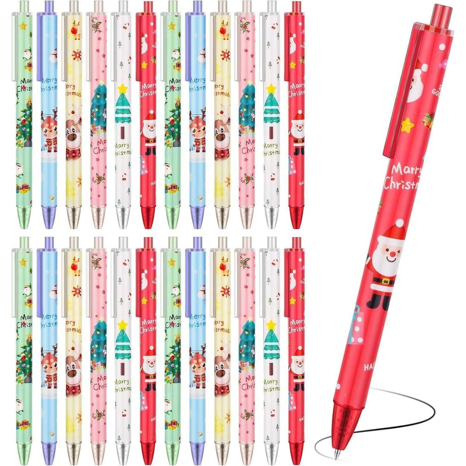 LuxusKollektion Tintenroller Gel Tintenstifte Weihnachts-Set 60 Stk