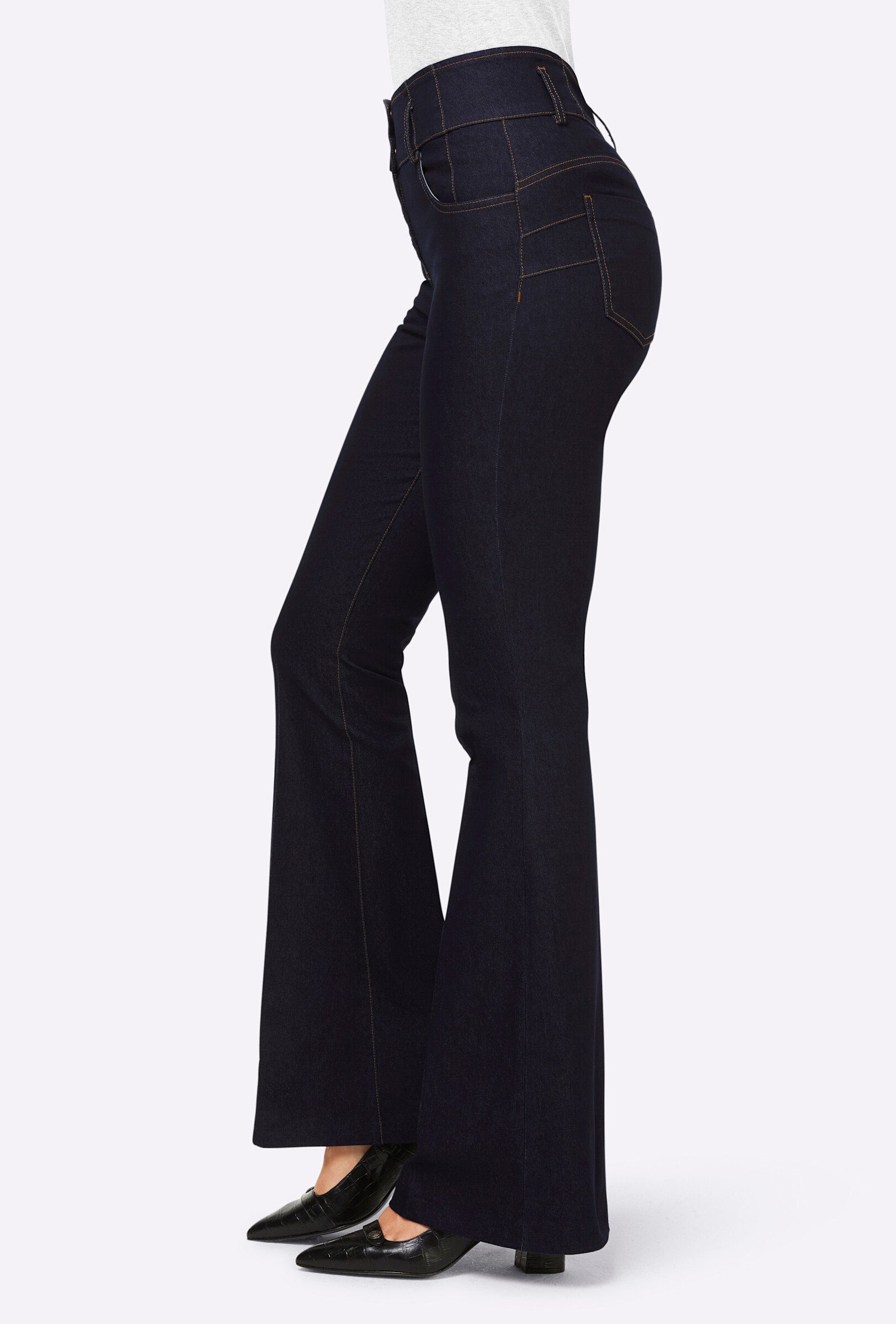 heine Bequeme Jeans Bootcut-Jeans günstig online kaufen