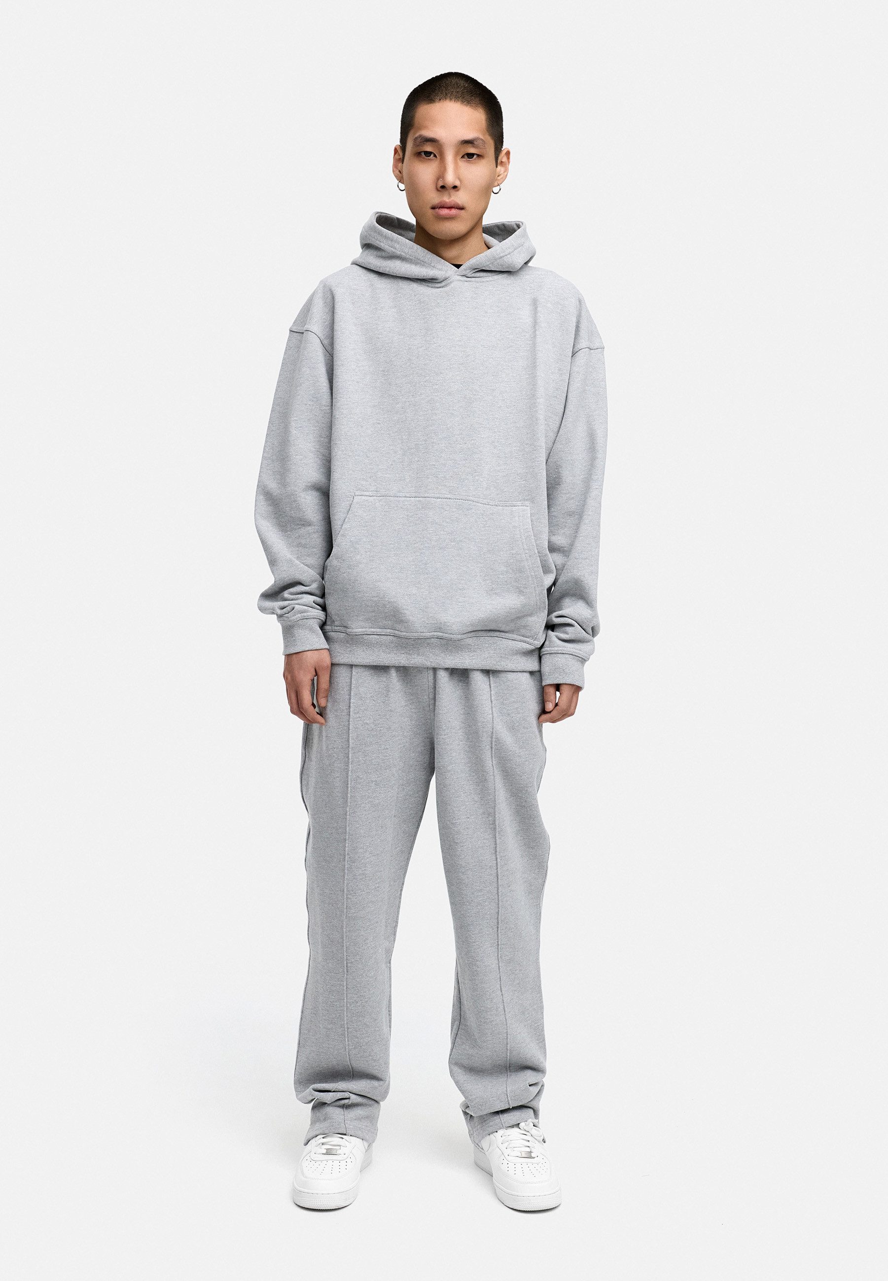 BEHYPE STUDIOS Hoodie IM OVERSIZE FIT Herren Cord-less Kapuzenpullover lockeres Kapuzen-Sweatshirt Sweater – Bild 3 von 5