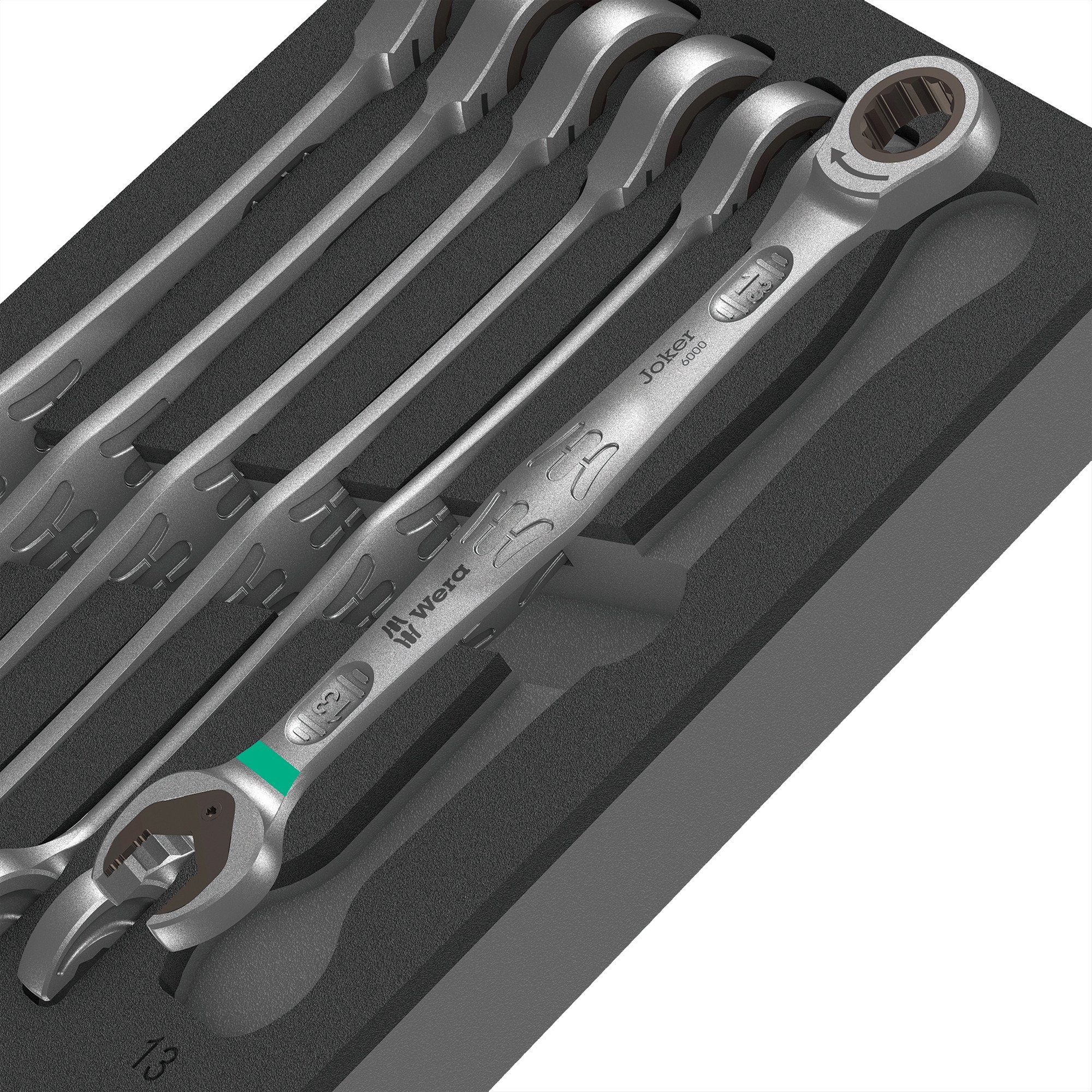Wera Werkzeugbox Wera 9730 Schaumstoffeinlage 6000 Joker Set 1