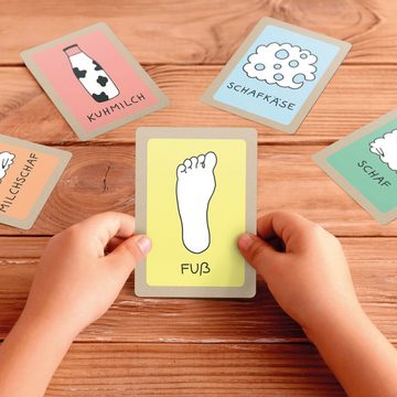 Pihu Spiel, Flottes Kartenspiel KUHMILCHSCHAFKÄSEFUß, Konzentrationsspiel - witziges Spiel für die Familie