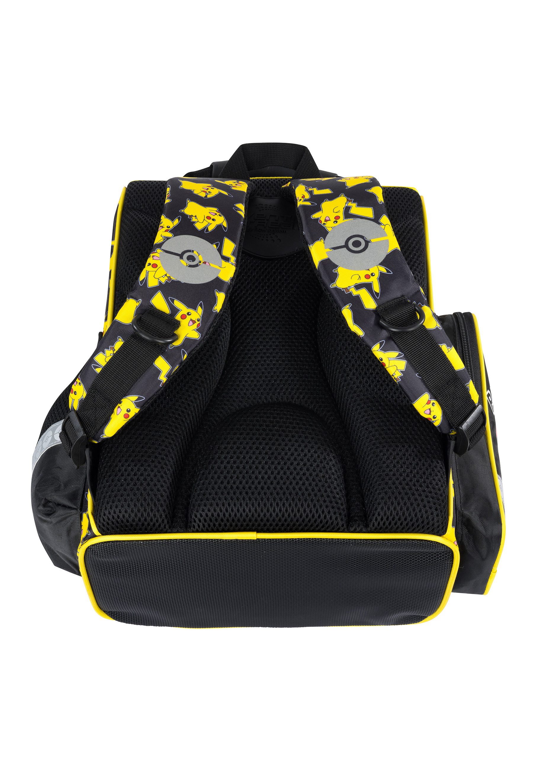 POKÉMON Schulranzen Pikachu Schulranzen für Jungen – Ergonomischer Tornister, mit reflektierenden Details