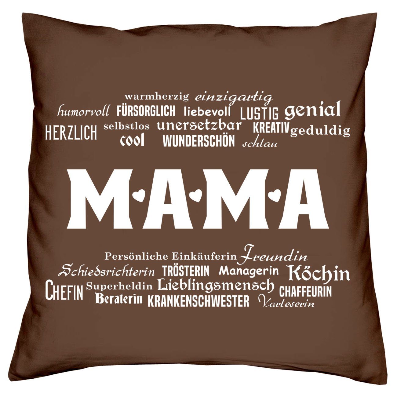 Soreso® Dekokissen Kissen + Urkunde Geschenk für Mama Geburtstag Muttertag Weihnachten, Geburtstagsgeschenk Weihnachtsgeschenk Muttertagsgeschenk | Dekokissen