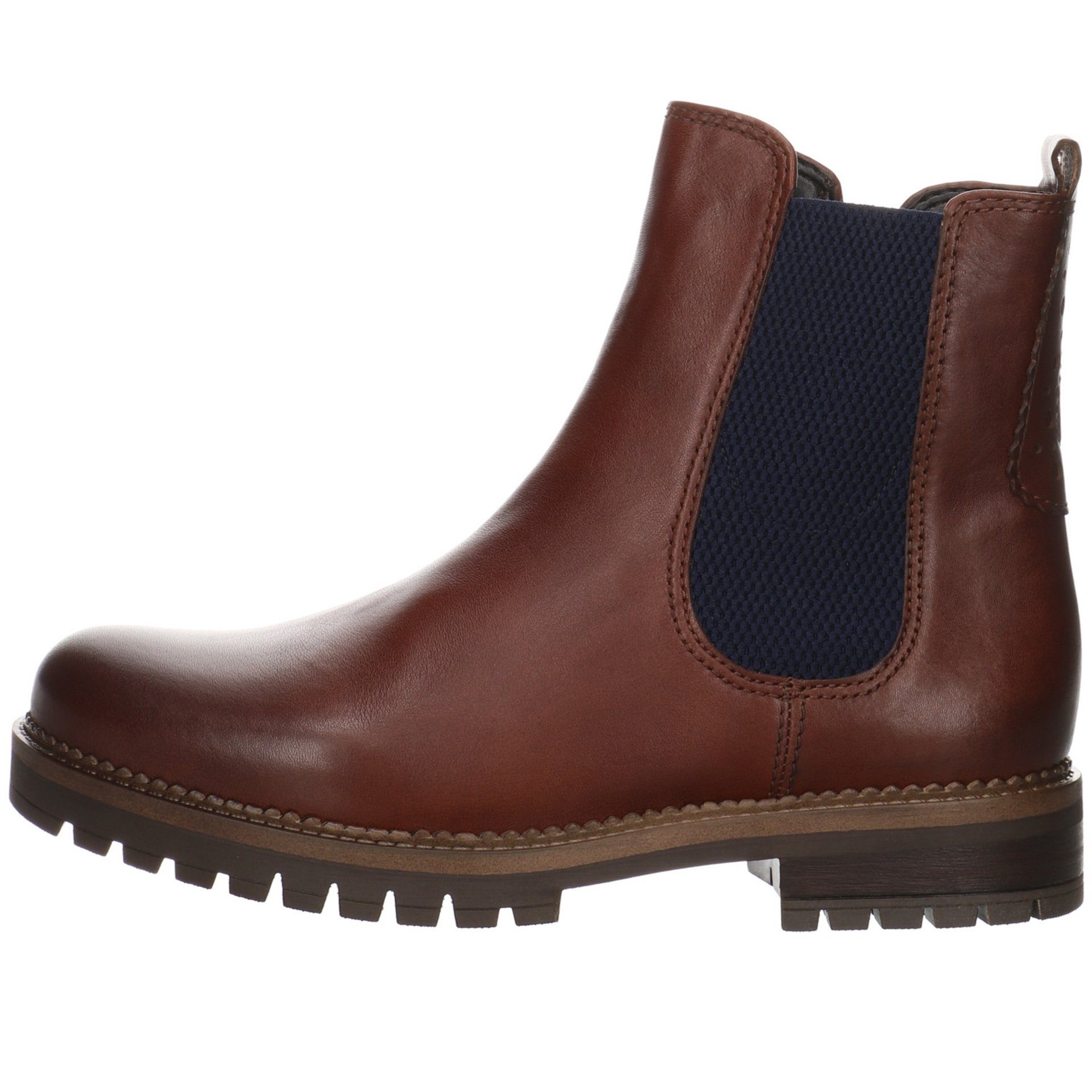 Leder-/Textilkombination (river) Chelsea Damen Boots Stiefel sattel Schuhe Gabor Stiefel