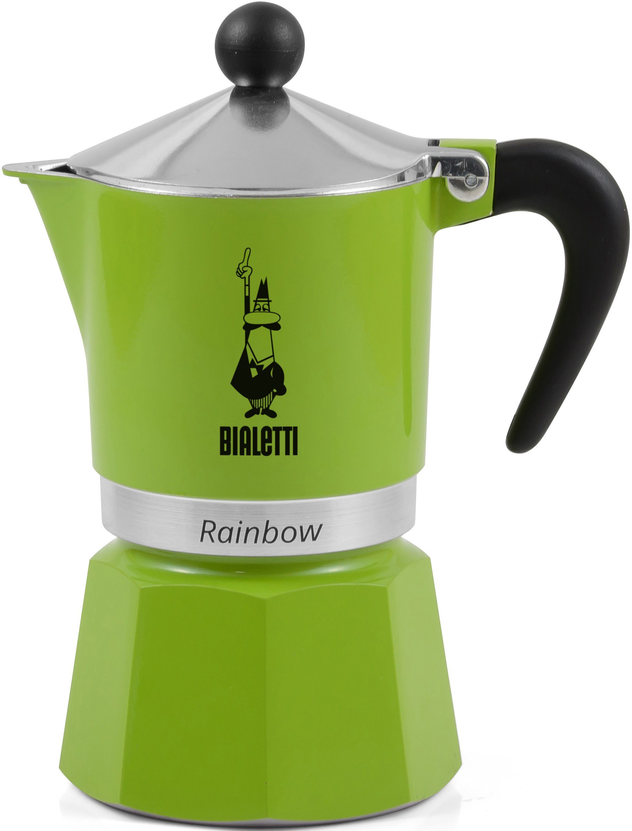 BIALETTI Espressokocher Rainbow, 0,06l Kaffeekanne, Aluminium