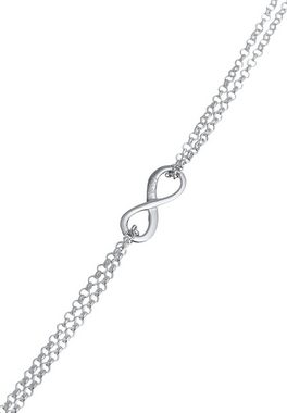 Elli Armband Infinity Symbol Love Unendlichkeit Layer Silber, Infinity