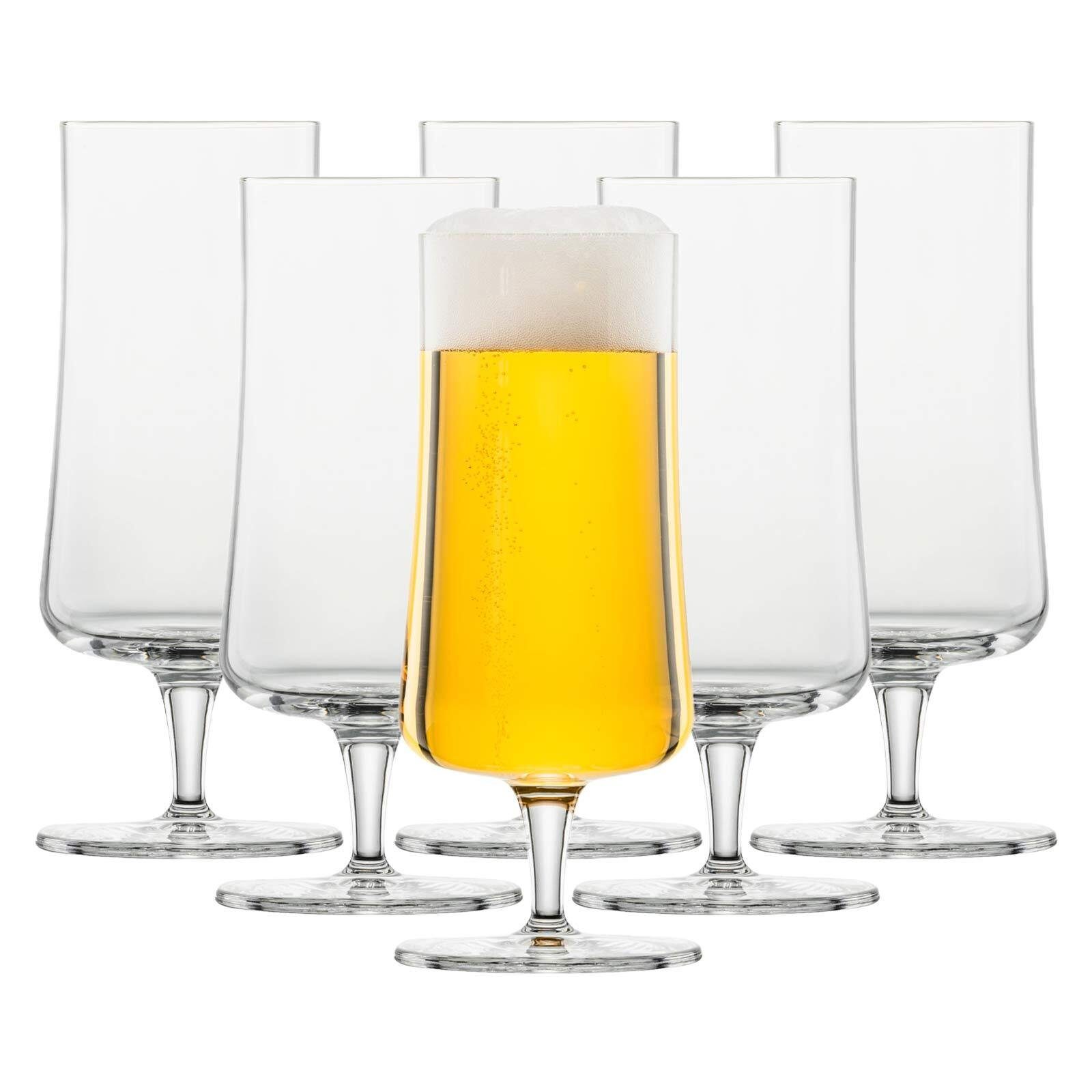 SCHOTT-ZWIESEL Bierglas Beer Basic Pilsgläser 0,3 Liter 6er Set, Glas