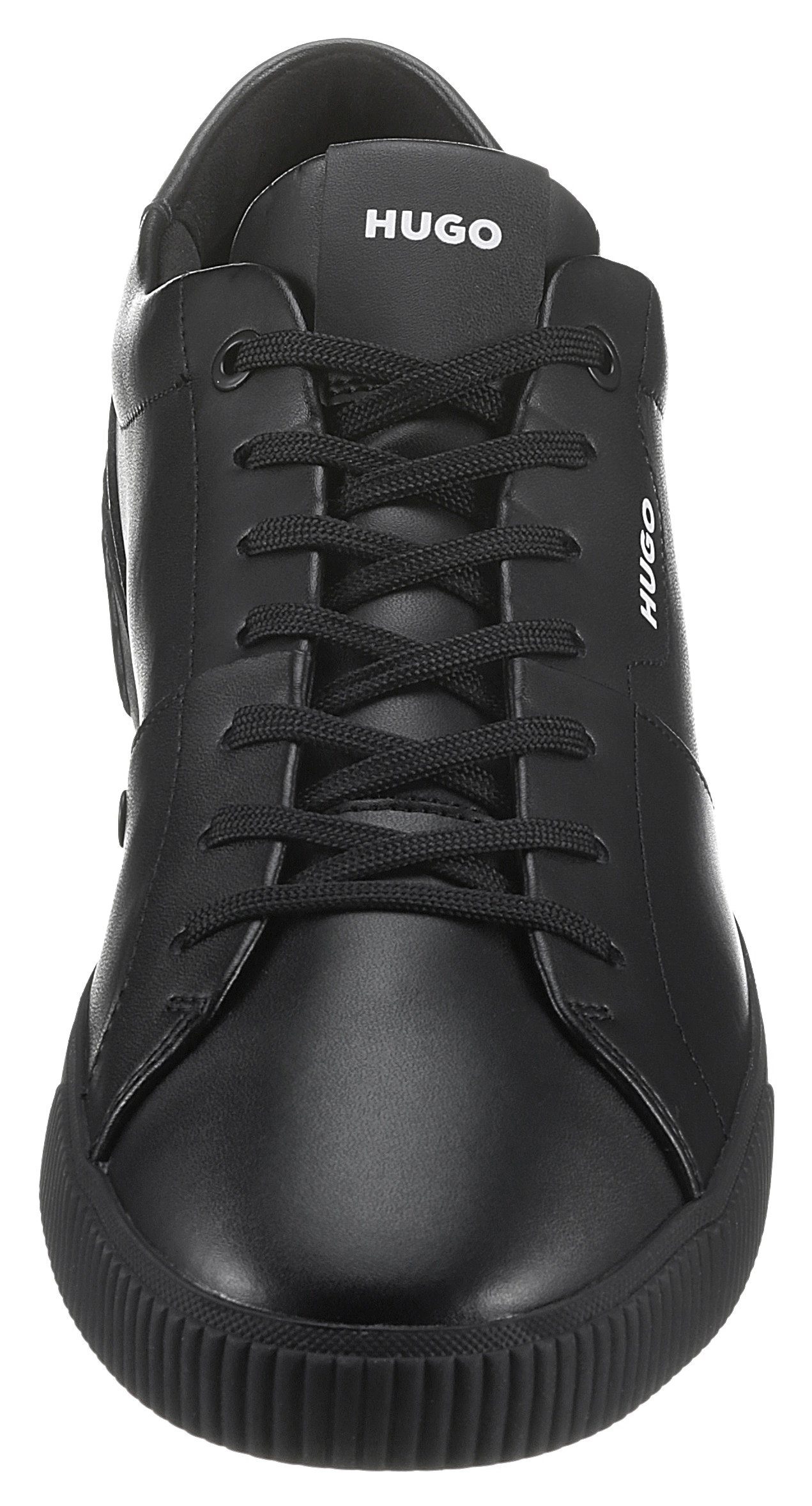 HUGO Zero_Tenn Sneaker Look in monochromem schwarz