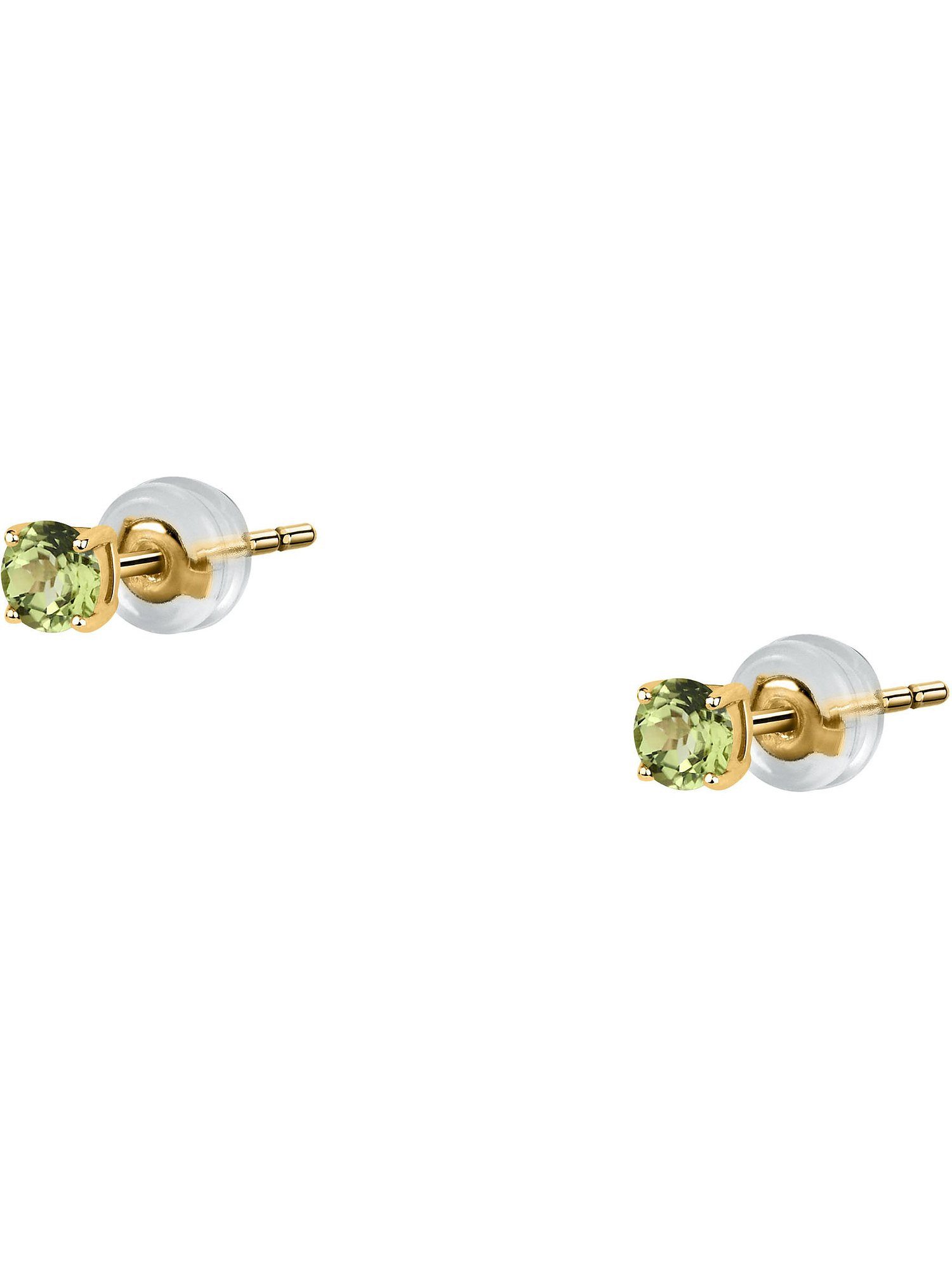 Paar Ohrstecker CHRIST Damen-Ohrstecker 375er Gelbgold 2 Peridot